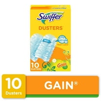 Swiffer Dusters Refill for Cleaning, Feather & Microfiber Duster Alternative, Gain, 10 Count