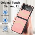 thumbnail image 3 of Housse de Protection pour Samsung Galaxy Z Flip 4 5G 2022, Coque de Protection en Cuir PU pour PC Rigide, 3 of 4