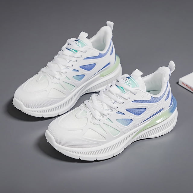 Zapatillas deportivas para mujer para caminar - Zapatillas deportivas ligeras con espuma viscoelástica para tenis, gimnasio, trote, sin cordones