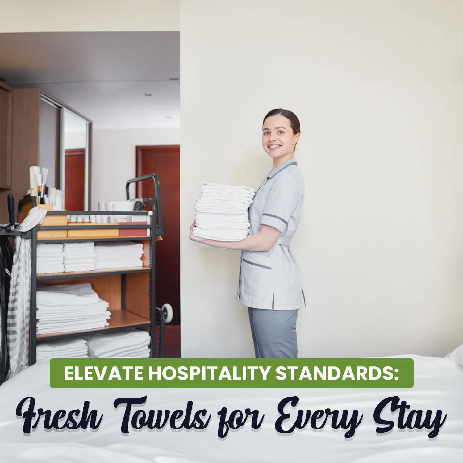 Ryotei Luxury Bath Towels Bulk – 36 Pack (27x54 Inch) White | 100% Combed Cotton | Ultra Soft, Plush & Quick Dry Large Towels for Spa, Gym, Resorts & Hotels
