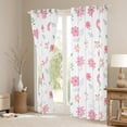 thumbnail image 3 of Manfei Cute Daisy Curtains Pack of 2 (42x84 Each),Kawaii Flower Curtains Blackout,Pink Floral Blossom Bedroom Curtains For Gitls Teens,Breathable Home Decor, 3 of 6