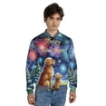 thumbnail image 4 of Happy New Year Golden Retriever Family Cheer Winter Midnight Firework All Over Print 3D Baseball Jacket Goldens Dog Lover Gifts Idea Bomber Jacket Softball - 02025, 4 of 6