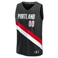 thumbnail image 2 of Men's Fanatics Scoot Henderson Black Portland Trail Blazers Fast Break Replica Jersey - Icon Edition, 2 of 3