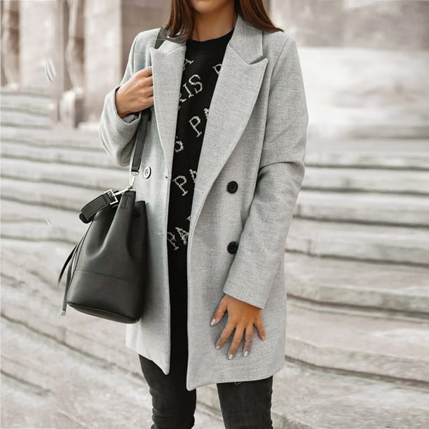 Synthetic wool cheap coat