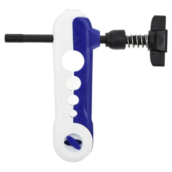 Fishing Line Spooler Fishing Reel Spool Station Tool Adjustable for Various Sizes Rod, White Blue