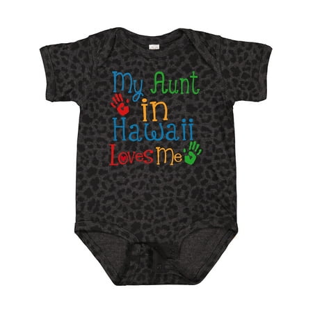 

Inktastic My Aunt in Hawaii Loves Me Gift Baby Boy or Baby Girl Bodysuit