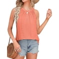 thumbnail image 5 of Sherrylily Summer Women Tank Top Loose High Neck Sleeveless Tops Flowy Cami Pleated Shirts, 5 of 5