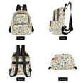 thumbnail image 4 of FORMRS Mini Backpack Purse for Women Quilted Travel Daypack Casual Shoulder Bag, Watercolor Wildflowers Pattern, 4 of 7