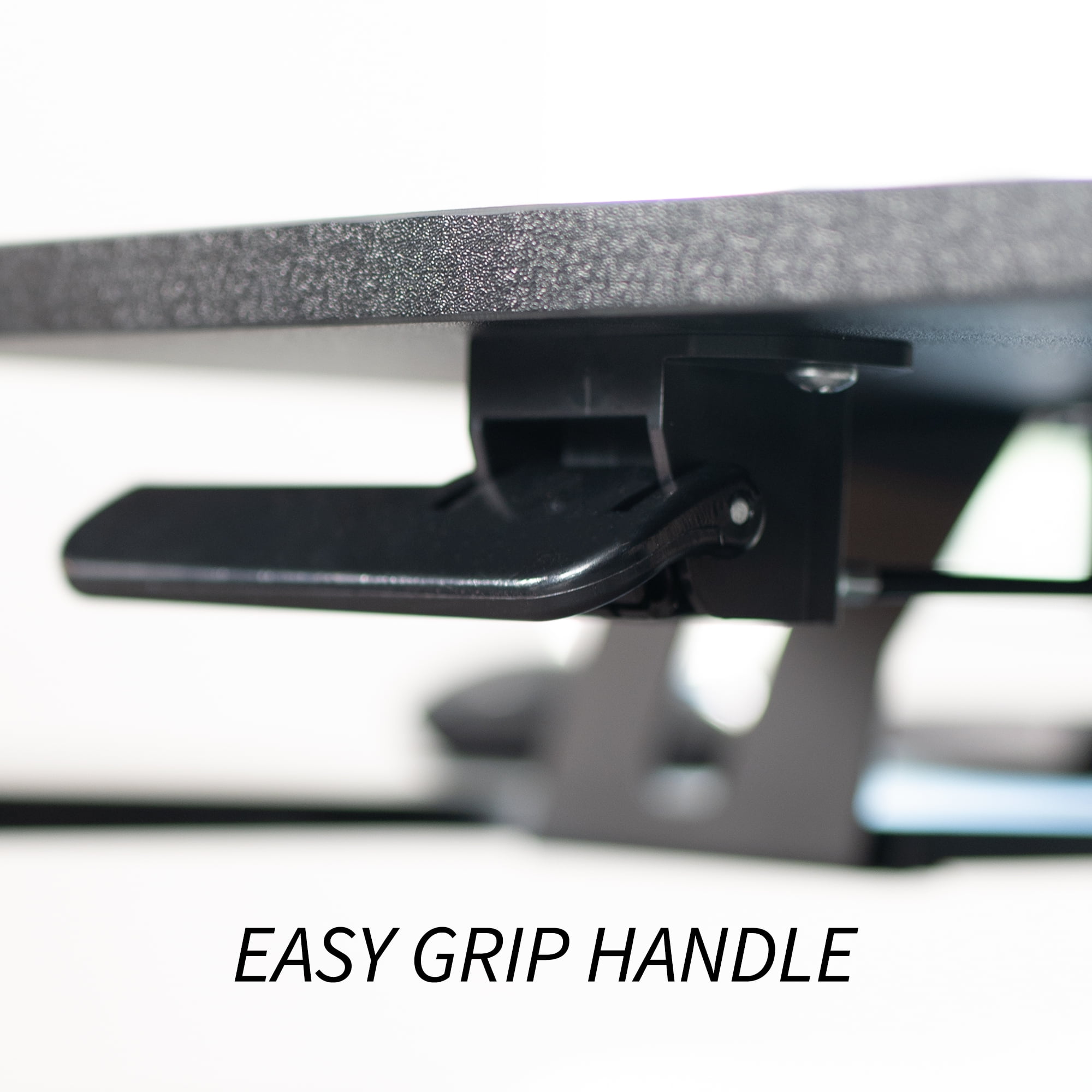 VIVO Black 42" Standing Desk Riser with Adjustable Dual 13" to 30" Monitor Mount