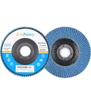 LotFancy 40 Grit Flap Discs - 10Pcs 4.5 " Sanding Grinding Wheels, Type 27