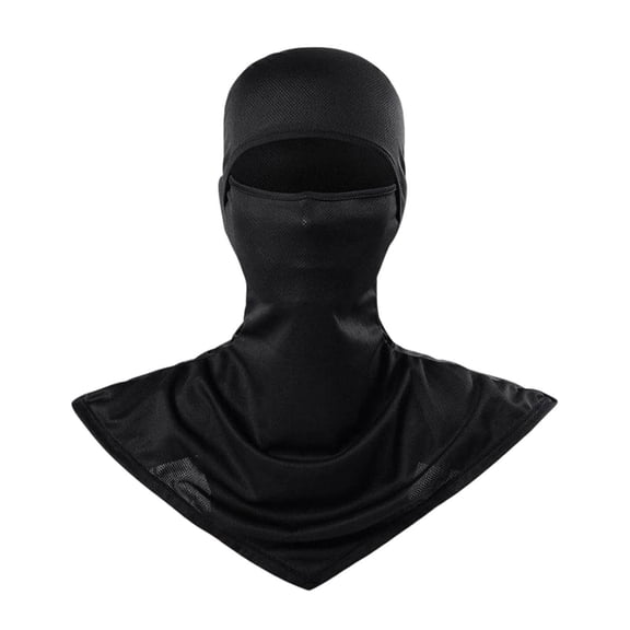 Summer Sun UV Protection Neck Gaiter Face Clothing Neck Gaiter Mask Scarf Sunscreen Breathable Bandana Black One Size