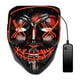 thumbnail image 1 of Máscara LED de Halloween, máscara aterradora con luz LED, máscara brillante de cosplay para la fiesta del festival de Halloween MFZFUKR 2034434-1, 1 of 9