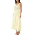 thumbnail image 5 of INSPIRE CHIC Women's Lace V Neck Sleeveless Cocktail Wedding Guest Gown Dresses 2XL Golden, 5 of 7