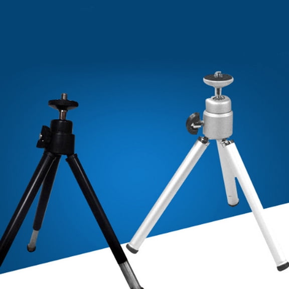 OUNONA Plated Silver Handhold Selfie Stick for Phone, Stable Tripod, Travel Friendly 2Pcs