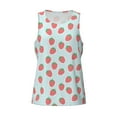 thumbnail image 5 of Sigee Hand Drawn Strawberry for Men's Workout Tank Top, Athletic Gym Sleeveless Shirt - Quick Dry, Lightweight, Breathable Medium, 5 of 9