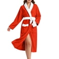 thumbnail image 7 of Ynynloco Robes for Women - Plush Fleece Kimono Bathrobe with Sash & Pockets, Full-Length Soft Warm Spa Robe College Dorm Gift, 7 of 7