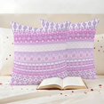 thumbnail image 3 of Purple Pink Boho Outdoor Waterproof Pillow Covers, Vintage Ethnic Tribe Abstract Art Decorative Square Throw Pillowcase Sofa Cushion Sham for Patio/Couch/Chair, 18"x18" 2 Pack, 3 of 8