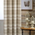 thumbnail image 2 of Bedroom Living Room Plaid Curtains 100% Blackout Heat Insulation Energy Saving Grommet Curtains Beige Plaid Curtains 42"W x 84"L (Pack of 2), 2 of 6