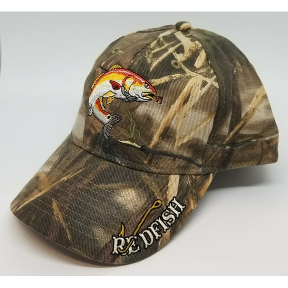 Just Hook 'Em Camo Redfish Cap