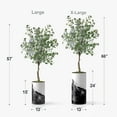 thumbnail image 4 of Artificial Tree in Contemporary Planter, Fake Eucalyptus Silk Tree for Indoor and Outdoor Home Decoration - 57" Overall Tall (Plant Pot Plus Tree), 4 of 5