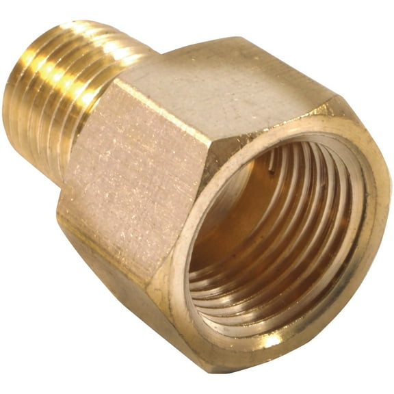 Forney Industries 1900125 Brass Hose Reducer, 0.38 in. Female NPT x 0.25 in. Male NPT