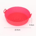 thumbnail image 3 of Air Fryer Liner Mat Silicona Horno Pizza Molde para hornear Pasteles (8.5 pulgadas rojo), 3 of 4