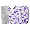 thumbnail image 4 of Awypu Purple White Splattered Paint Drops Minimalistic Front Window Sun Shade for Car 51.18*27.59 in, 4 of 7