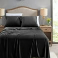 thumbnail image 2 of Twin Flat Sheets Only, Pack of 6, Soft Microfiber Bedding Sheets for Home, Salons, Hotels, Bulk Flat Sheets Only Twin Size (Black), 2 of 7