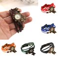 thumbnail image 2 of Womens Retro Faux Leather Bracelet Butterfly Decoration Quartz Wrist Watch, 2 of 10