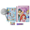 Tri-Coastal Design Disney Princess DIY Glam It Up Stationery Set with Personalized Journal, Sticker Sheet, Jeweled Gem Stickers, Tinsel Top Pen, Colorful Pencil and Lipstick Eraser