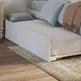 thumbnail image 4 of Pemberly Row Solid Wood Twin Size Platform Bed with Twin Trundle in White, 4 of 9