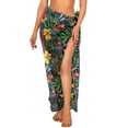 thumbnail image 6 of Uourmeti Bird Hibiscus Swimsuit Sarong Coverup for Women Chiffon Breathable Scarf Blouse for Swimwear Sheer Beach Bathing Suit Cover Up for Cruise Ships One Size, 6 of 7