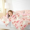 thumbnail image 4 of Manfei Cartoon Santa Claus Bedding Comforter Set,Xmas Candy Cane Twin Comforter Sets,Merry Christmas Bedding Set For Girl Kids,Super Cozy Room Decor Reversible,2 Pieces, 4 of 8
