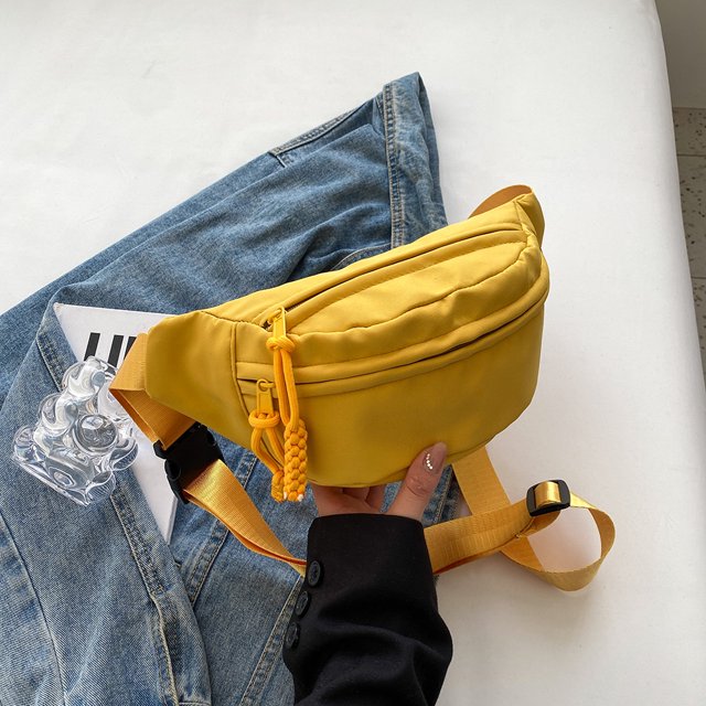 Bolsa de pecho Ndcxsfigh Mujer Lona Amarillo Para Estrenar