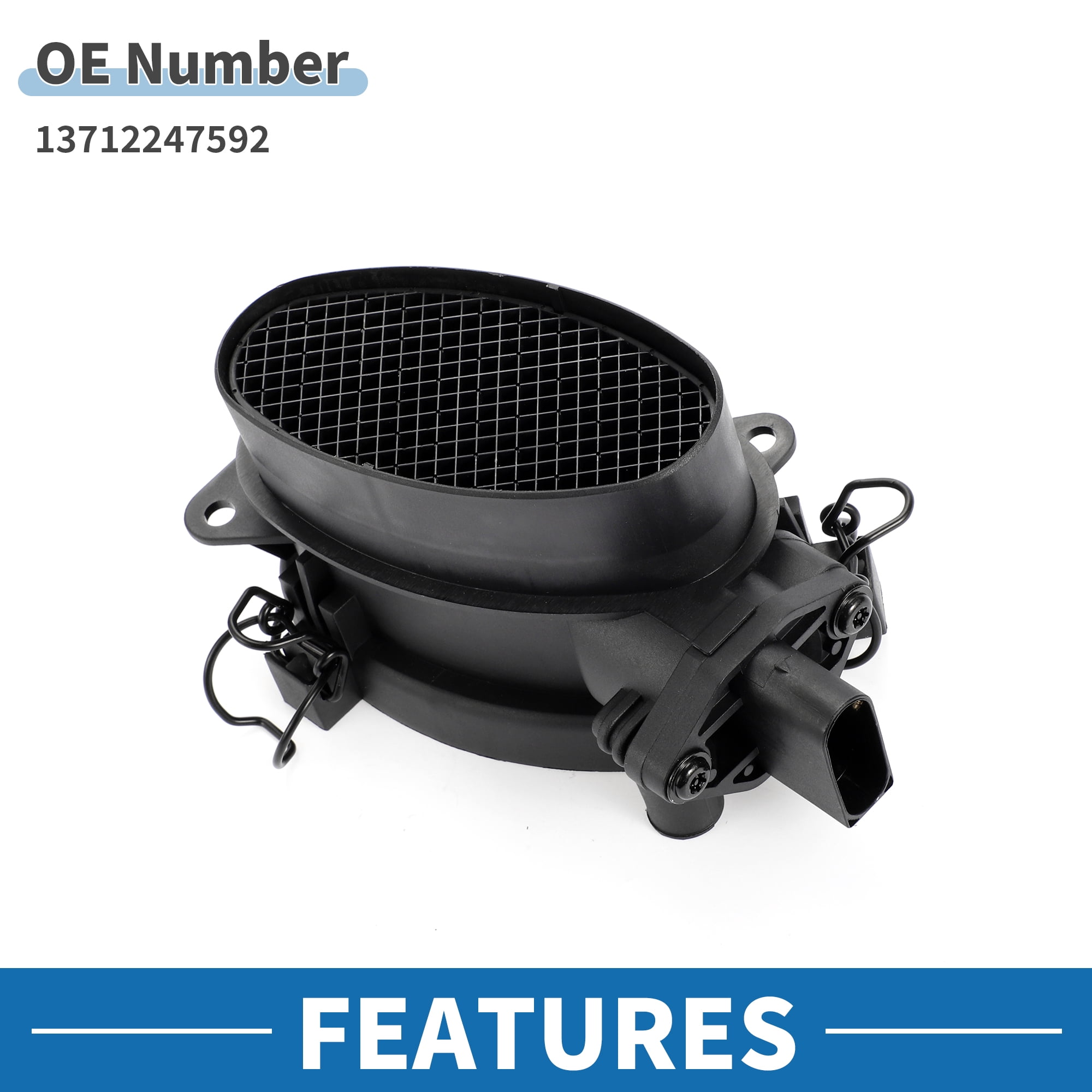 Unique Bargains MAF Sensor Assembly No.13712247592 MAF Mass Air Flow Sensor for Land Rover Freelander for MG ZT Rover 75