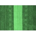 thumbnail image 1 of Ahgly Company Indoor Rectangle Abstract Emerald Green Modern Area Rugs, 2' x 3', 1 of 4
