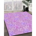 thumbnail image 3 of Ahgly Company Machine Washable Indoor Square Transitional Pastel Purple Pink Area Rugs, 6' Square, 3 of 7