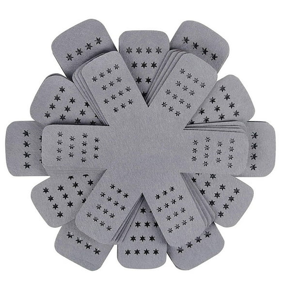 BKBP 12-Pack Stackable Pot & Pan Protectors – 4 Different Size Gray Silicone Cookware Dividers for Scratching Prevention | Dishwasher Safe Cabinet Organizers