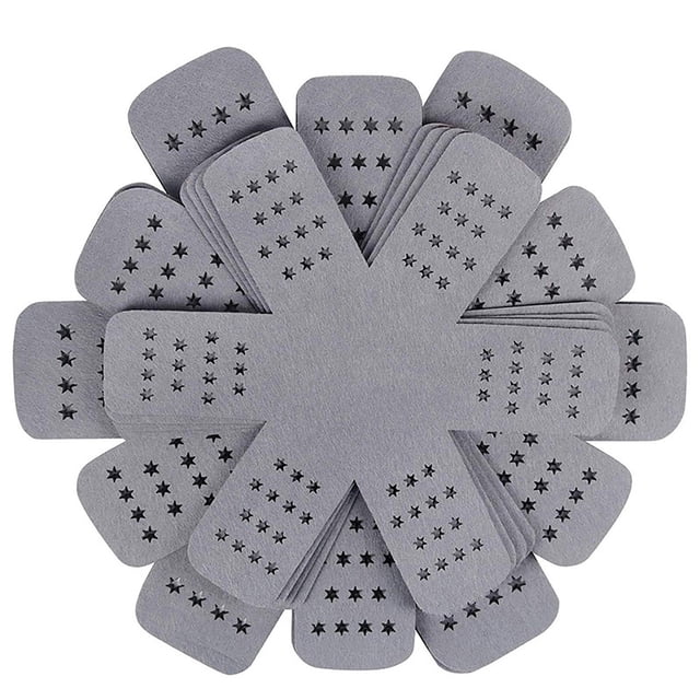 XIANXIAN 12PCs Gray Pot and Pan Protectors with 4 Sizes, Non-Scratch Cookware Dividers for Stacking Organizing Cabinets, Dishwasher-Safe Kitchen Accessories for Home Restaurant Use