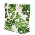 thumbnail image 2 of Premium Large Leaves Print Cotton Canvas Tote Shoulder Bag Handbag, 2 of 3