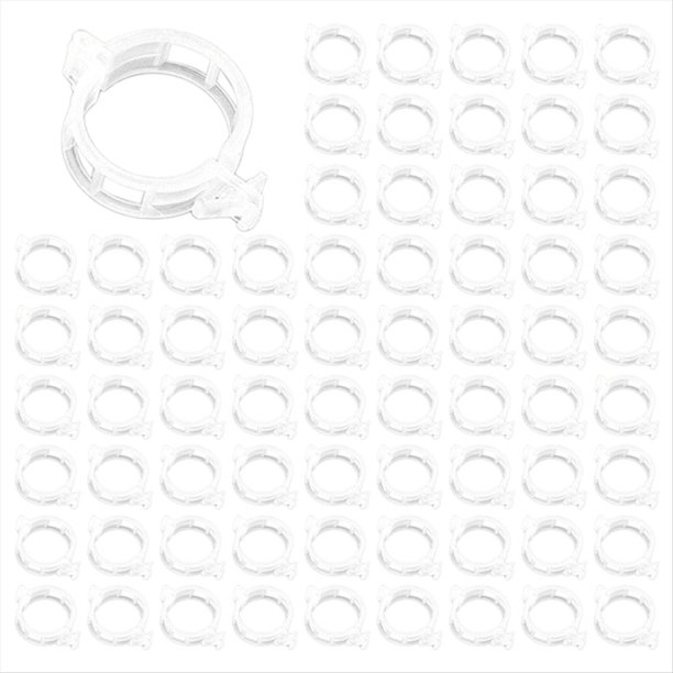 Clips de Plástico para Soporte de Plantas, Herramienta de Fijación de Injerto de Protección de Vid de Plantas Reutilizable para Suministros de Jardín de Tomates Vegetales,B
