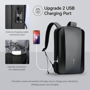 MARK RYDEN Laptop Backpack for Men, Hard Shell Anti-Theft Backpack with TSA Approved Lock and USB Charging Port, Business Backpack for Working, Commuting