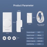 Roller Shade Driver, Zigbee-Compatible, Built-in Battery, 3-Speed Quiet Operation, Motorized Smart Blinds for Smart Home with Tuya App & Alexa Google Home Voice Control, Tuya Zigbee Hub Required