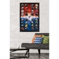 thumbnail image 2 of NFL League - Helmets 21 Wall Poster, 22.375" x 34", Framed, 2 of 3