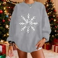 thumbnail image 5 of Craaazy Women's Casual Christmas Crew Neck Long Sleeve Pullover Tops Fashion Fall Winter Sweatshirts Comfortable Blouses Gifts, 5 of 5