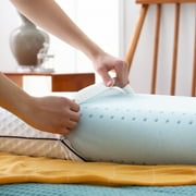 Linenspa Medium Feel Standard Size Ventilated Gel Memory Foam Bed Pillow with Washable Cover and Temperature Regulating Infusion