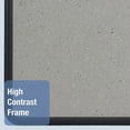 thumbnail image 5 of Quartet Contour Granite Gray Tack Board, 48 x 36, Black Frame, 5 of 7