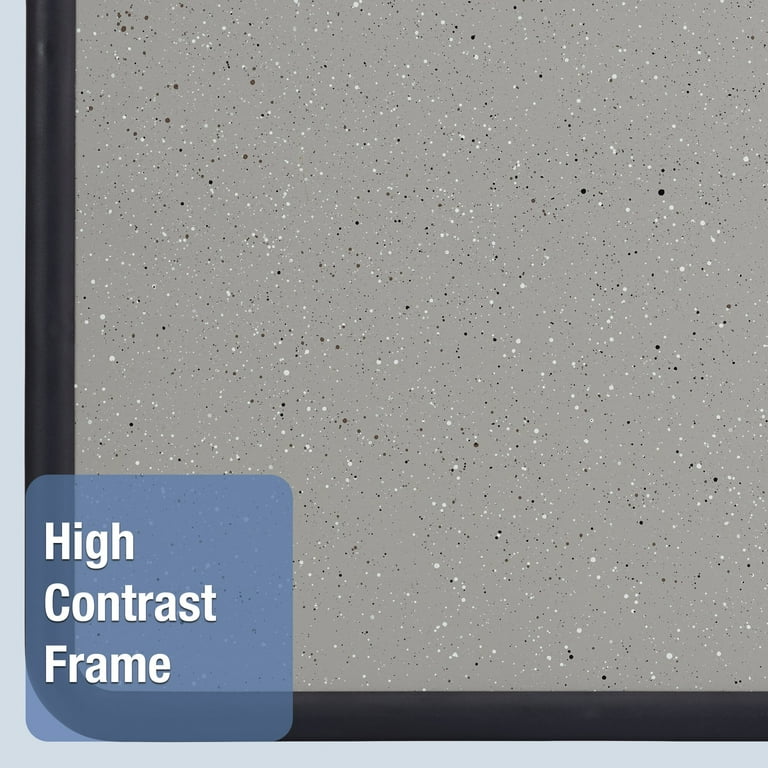 Contour Granite Board, 48 x 36, Granite Gray Surface, Black Plastic Frame Contour Granite Board, 48 x 36, Granite Gray Surface, Black Plastic Frame