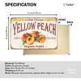 thumbnail image 2 of Farm Fresh Yellow Peach 100% Nature Organic Fruit Iron Poster Painting Tin Sign Vintage Wall Decor for Cafe Bar Pub Home Beer Decoration Crafts, 2 of 6