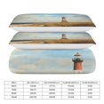 thumbnail image 2 of Lighthouse Sunrise Coast Scenery Pale Blue Tan Duvet Cover Set Pattern Soft Bedding Set Comforter Cover Set(1 Duvet Cover + 2 Pillowcases), 2 of 6